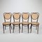 Mid-Century Bentwood & Cane Dining Chairs by Michael Thonet for ZPM Radomsko, 1960s, Set of 4 1