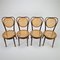 Mid-Century Bentwood & Cane Dining Chairs by Michael Thonet for ZPM Radomsko, 1960s, Set of 4 3