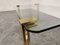 Glass and Brass Coffee Table, 1980s 8