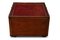 Antique Double Sided Cabinet with Oxblood Leather 3