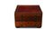 Antique Double Sided Cabinet with Oxblood Leather, Image 5