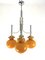 Orangefarbene Vintage Deckenlampe 6