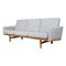 Mid-Century 3-Sitzer Sofa von Hans J. Wegner für Getama 1