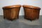 Vintage Dutch Cognac Leather Club Chairs, Set of 2, Image 6