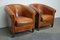 Vintage Dutch Cognac Leather Club Chairs, Set of 2, Immagine 2