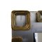 Vintage Cast Brass and Steel Frame Mirror by Sandro Petti, 1980s 3