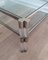 Large Acrylic Glass and Chrome Coffee Table with 2 Glass Shelves, 1970s, Image 7