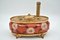 Antique Inkwell in Gilded Brass and Hand-Painted Limoges Porcelain, Image 5
