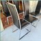 Leather & Chrome Dining Chair by Michel Mangematin, 1970s 7
