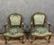 Louis XV Walnut Armchairs, Set of 2, Image 1