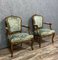 Louis XV Walnut Armchairs, Set of 2 2