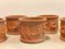 Vases de Jardin Mid-Century en Terracotta, Set de 6 6