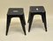 Blue Navy Metal H45 Tolix Stools for French Air Force by Xavier Pauchard, 1940s, Set of 2, Image 2