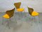 Vintage Esszimmerstühle von Arne Jacobsen für Fritz Hansen, 3er Set 4