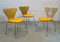Chaises de Salon Vintage par Arne Jacobsen pour Fritz Hansen, Set de 3 8