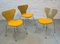 Vintage Dining Chairs by Arne Jacobsen for Fritz Hansen, Set of 3 3