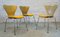 Vintage Esszimmerstühle von Arne Jacobsen für Fritz Hansen, 3er Set 1