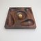 Assiette ou Cendrier Mid-Century par Jean Gillon pour Italma Wood Art 1