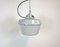 Industrial Grey Cast Aluminium Pendant Light, 1970s, Image 1