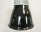 Lámpara colgante industrial vintage esmaltada en negro, años 60, Imagen 7
