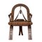 Russischer Armlehnstuhl aus geschnitztem Holz, 19. Jh 20