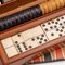 Antique Victorian Mahogany Games Compendium, Cards & Board Games 15