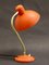Vintage French Red Cocotte Swan Neck Table Lamp, 1950s 3