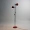 Vintage Combi Lux Floor Lamp In Red Metal & Chrome by Stanislav Indra, 1970s 10