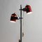 Vintage Combi Lux Stehlampe aus rotem Metall & Chrom von Stanislav Indra, 1970er 11