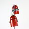 Vintage Combi Lux Floor Lamp In Red Metal & Chrome by Stanislav Indra, 1970s, Image 4