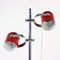 Vintage Combi Lux Floor Lamp In Red Metal & Chrome by Stanislav Indra, 1970s, Image 2