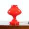 Lampe de Bureau Rouge en Verre Opalin par Tabery pour OPP Jihlava, 1960s 4