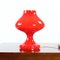 Red Opaline Glass Table Lamp by Tabery for OPP Jihlava, 1960s 4