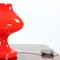 Red Opaline Glass Table Lamp by Tabery for OPP Jihlava, 1960s 5