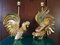 Lámparas de mesa en forma de gallo de latón, años 60. Juego de 2, Imagen 7
