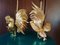 Lámparas de mesa en forma de gallo de latón, años 60. Juego de 2, Imagen 10