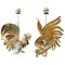 Brass Rooster Table Lamps, 1960s, Set of 2 1