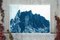 Rocky Desert Mountain in Blue, 2019, Cyanotype 6