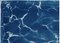 Vague Abstraite Turquoise Tulum, 2020, Cyanotype 10