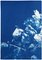 Tríptico floral de ramo floral grande, 2020, cianotipo, Imagen 4