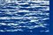 Mediterrane Blaue Meereswellen, Cyanotypie Druck, 2019 4