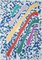 Pintura acrílica de pastel Dreamy Drips, Rainbow Mixed Sutil Rainbow, Cyanotype 2020, Imagen 1