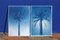 Duo of Egyptian Palms, Cyanotype on Paper, 2019, Immagine 2