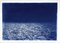 Barcelona Beach Night Horizon, Cyanotype on Watercolor Paper, 2019 1