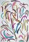 Pastel Ribbon No. 4, Abstrakte Malerei Vivid Palette auf Aquarellpapier, 2020 1