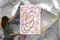 Portafiori Natalia, colorazione rosa, acrilico su carta, 2020, Immagine 3