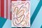 Portafiori Natalia, colorazione rosa, acrilico su carta, 2020, Immagine 5