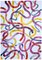Pennellate colorate su dittico in acrilico blu cielo su carta astratta, 2020, Immagine 4