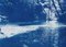 Cyanotype escandinavo de bosque encantado en papel de acuarela, 2019, Imagen 8