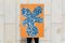 Orange Tropical Tree Cutout, Acrylic on Cyanotype, 2020 6
